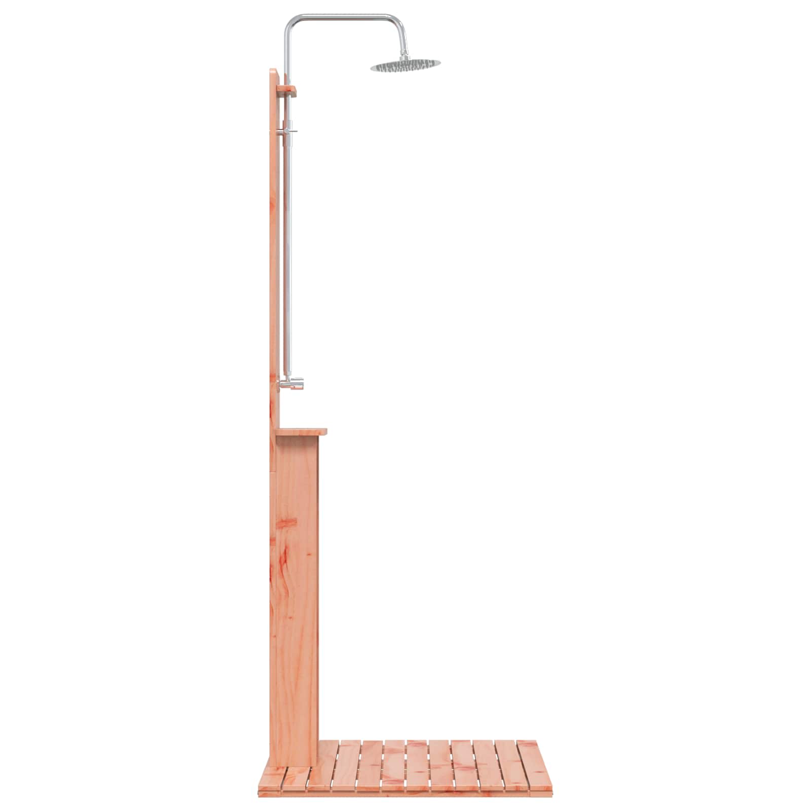 Doccia da esterno 206 cm in legno di douglas e acciaio inox