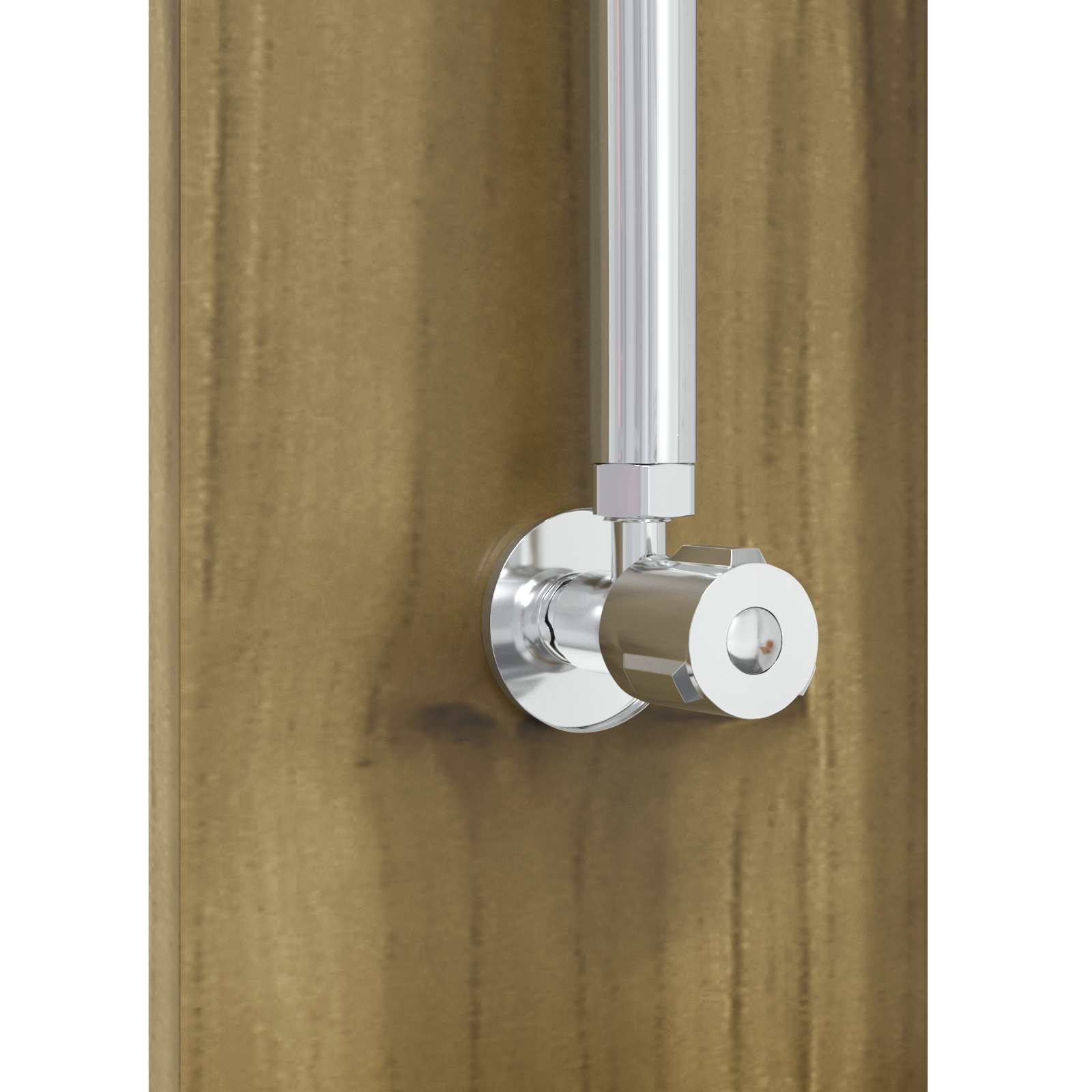 Doccia da esterno 206 cm legno pino e acciaio inossidabile