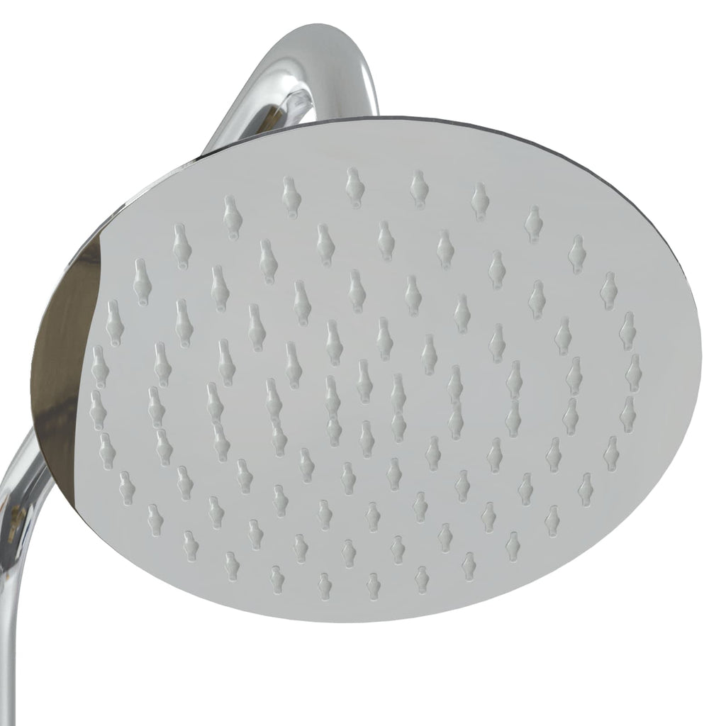 Doccia da esterno 206 cm legno pino e acciaio inossidabile