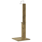 Doccia da esterno 206 cm legno pino e acciaio inossidabile