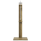 Doccia da esterno 206 cm legno pino e acciaio inossidabile