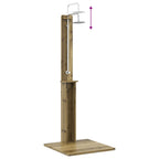 Doccia da esterno 206 cm legno pino e acciaio inossidabile