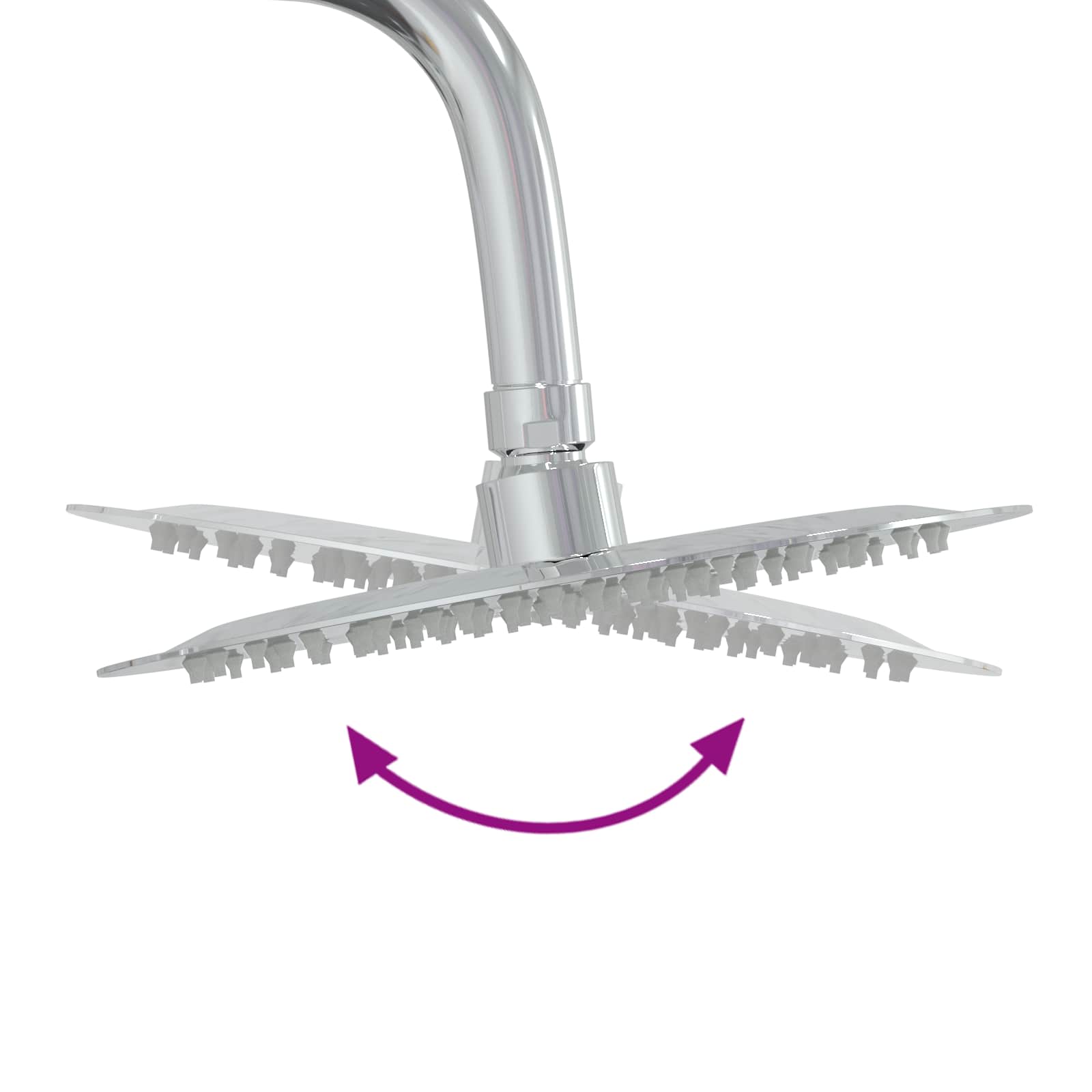 Doccia da esterno 206 cm legno pino e acciaio inossidabile