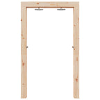 Doccia da esterno 226 cm in legno massello di pino e acciaio inox