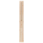 Doccia da esterno 226 cm in legno massello di pino e acciaio inox
