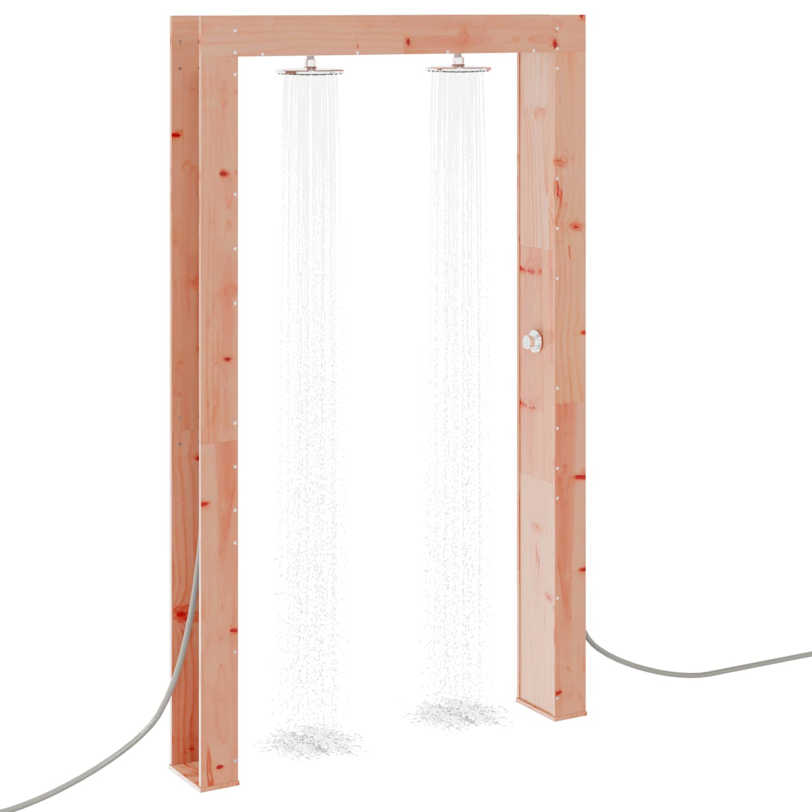Doccia da esterno 226 cm legno di douglas e acciaio inossidabile