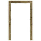 Doccia da esterno 226 cm in legno di pino e acciaio inossidabile