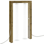 Doccia da esterno 226 cm in legno di pino e acciaio inossidabile