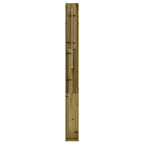 Doccia da esterno 226 cm in legno di pino e acciaio inossidabile