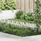 Recinzione da Giardino 5 pezzi Verde Acciaio