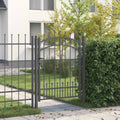 Cancello con Punta a Lancia KAMPEN 103 x 175 cm Acciaio Grigio