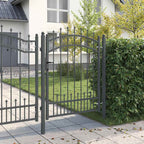 Cancello con Punta a Lancia KAMPEN 103 x 175 cm Acciaio Grigio