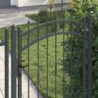 Cancello con Punta a Lancia KAMPEN 103 x 175 cm Acciaio Grigio