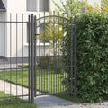 Cancello con Punta a Lancia KAMPEN 103 x 175 cm Acciaio Grigio