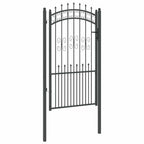 Cancello con Punta a Lancia KAMPEN 103 x 175 cm Acciaio Grigio