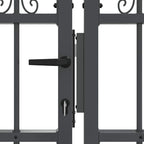 Cancello con Punta a Lancia KAMPEN 305 x 75 cm Acciaio Grigio