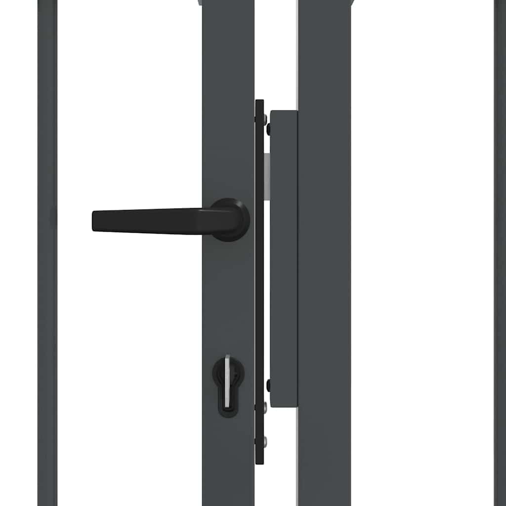 Cancello con Punta a Lancia KAMPEN 305 x 100 cm Acciaio Grigio