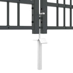 Cancello con Punta a Lancia KAMPEN 305 x 100 cm Acciaio Grigio