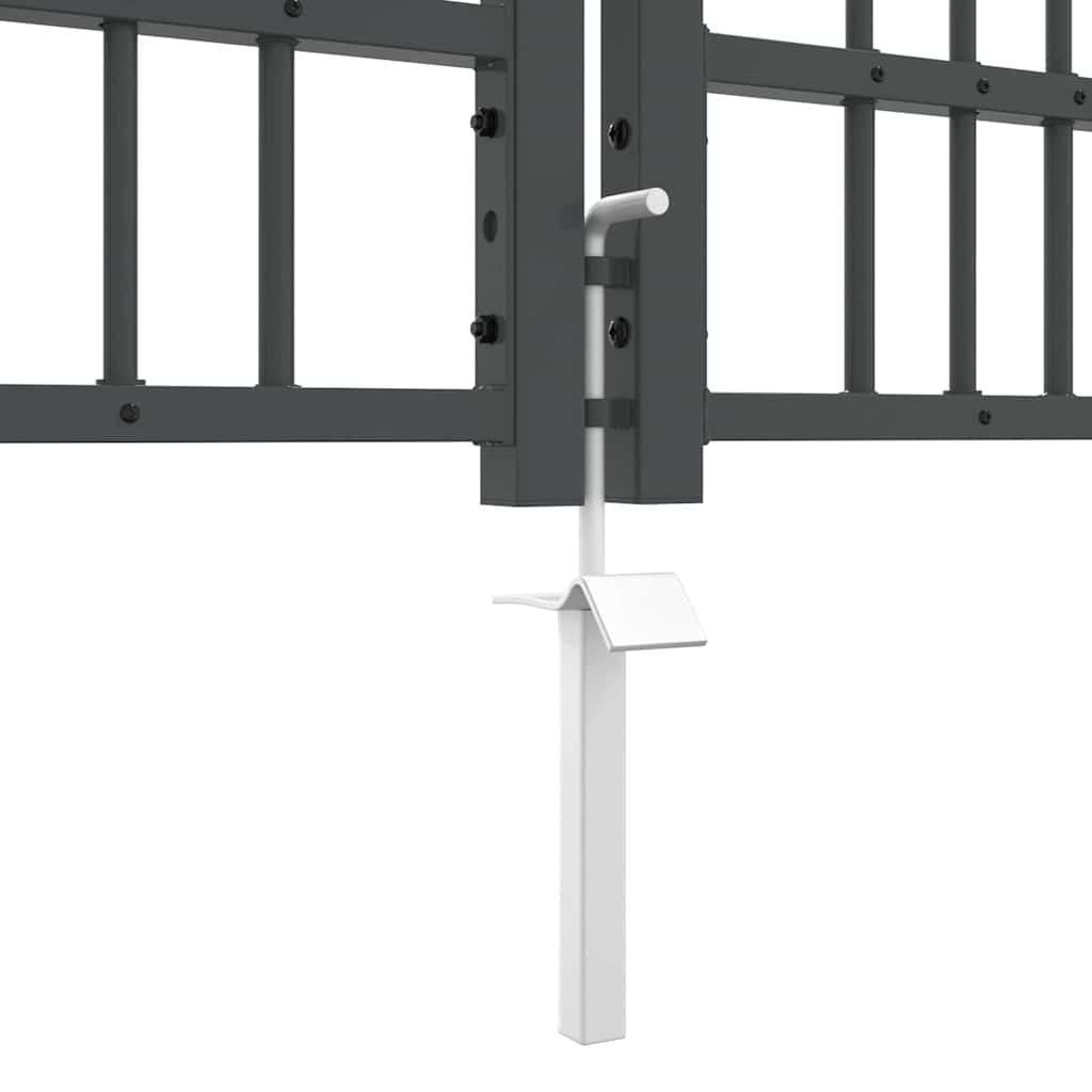 Cancello con Punta a Lancia KAMPEN 305 x 100 cm Acciaio Grigio