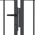 Cancello con Punta a Lancia KAMPEN 305 x 125 cm Acciaio Grigio