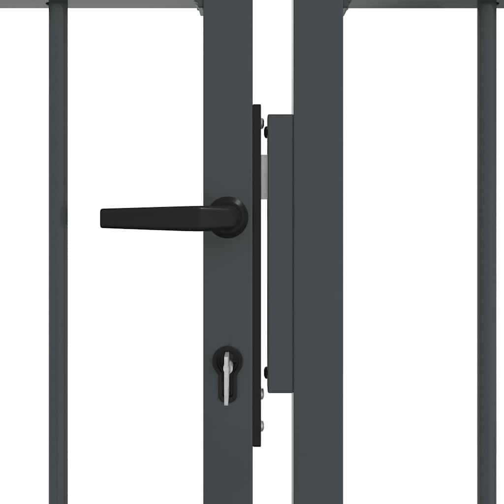 Cancello con Punta a Lancia KAMPEN 305 x 125 cm Acciaio Grigio