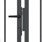 Cancello con Punta a Lancia KAMPEN 305 x 150 cm Acciaio Grigio