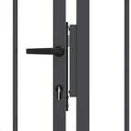 Cancello con Punta a Lancia KAMPEN 305 x 175 cm Acciaio Grigio