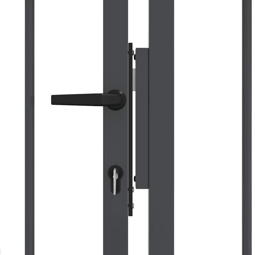 Cancello con Punta a Lancia KAMPEN 305 x 175 cm Acciaio Grigio