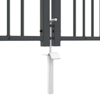 Cancello con Punta a Lancia KAMPEN 305 x 175 cm Acciaio Grigio