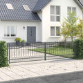 Cancello con Punta a Lancia KAMPEN 404 x 100 cm Acciaio Grigio