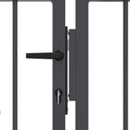 Cancello con Punta a Lancia KAMPEN 404 x 173 cm Acciaio Grigio Verniciato