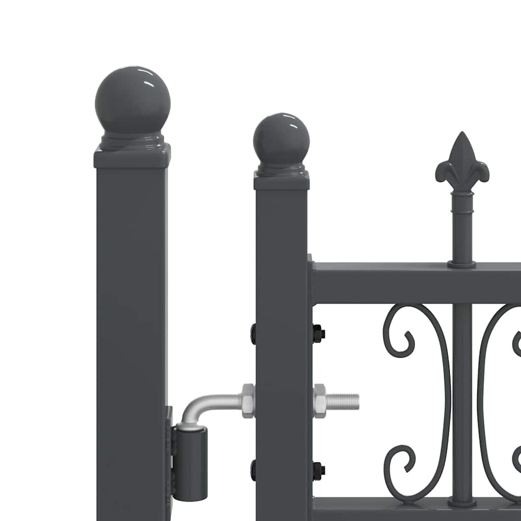 Cancello con Punta a Lancia KAMPEN 404 x 150 cm Acciaio Grigio