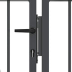 Cancello con Punta a Lancia KAMPEN 404 x 150 cm Acciaio Grigio