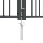 Cancello con Punta a Lancia KAMPEN 404 x 150 cm Acciaio Grigio