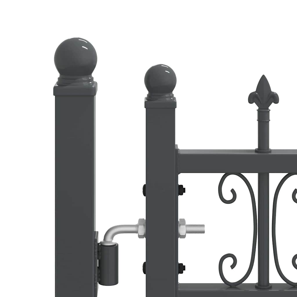 Cancello con Punta a Lancia KAMPEN 404 x 175 cm Acciaio Grigio