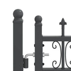 Cancello con Punta a Lancia KAMPEN 404 x 175 cm Acciaio Grigio