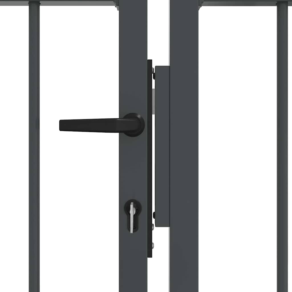 Cancello con Punta a Lancia KAMPEN 404 x 175 cm Acciaio Grigio