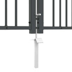 Cancello con Punta a Lancia KAMPEN 404 x 175 cm Acciaio Grigio