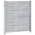 Cancello da Giardino Argento 85 x 97 cm Acciaio Inossidabile