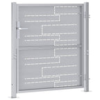 Cancello da Giardino Argento 85 x 97 cm Acciaio Inossidabile