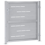 Cancello da giardino in acciaio inossidabile 85 x 97 cm argento