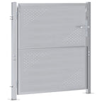 Cancello da giardino Argento 85 x 97 cm Acciaio inossidabile