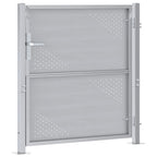 Cancello da giardino Argento 85 x 97 cm Acciaio inossidabile