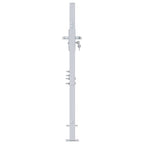 Cancello da giardino Argento 85 x 97 cm Acciaio inossidabile