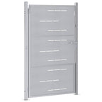 Cancello da giardino Argento 85 x 120 cm Acciaio inossidabile