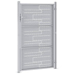 Cancello da giardino in acciaio inossidabile argentato 85 x 144 cm