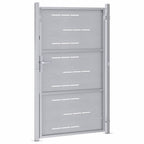Cancello da Giardino Argento 85 x 144 cm Acciaio Inossidabile