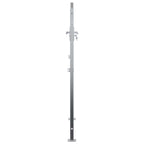 Cancello da Giardino Argento 85 x 144 cm Acciaio Inossidabile