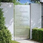 Cancello da giardino in acciaio inossidabile 85 x 174 cm
