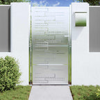 Cancello da giardino in acciaio inossidabile 85 x 174 cm